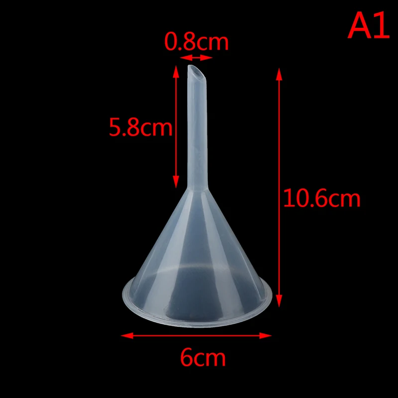 лабораторная Прозрачная Белая Пластиковая Фильтровальная Воронка Диаметром Горловины 60 мм