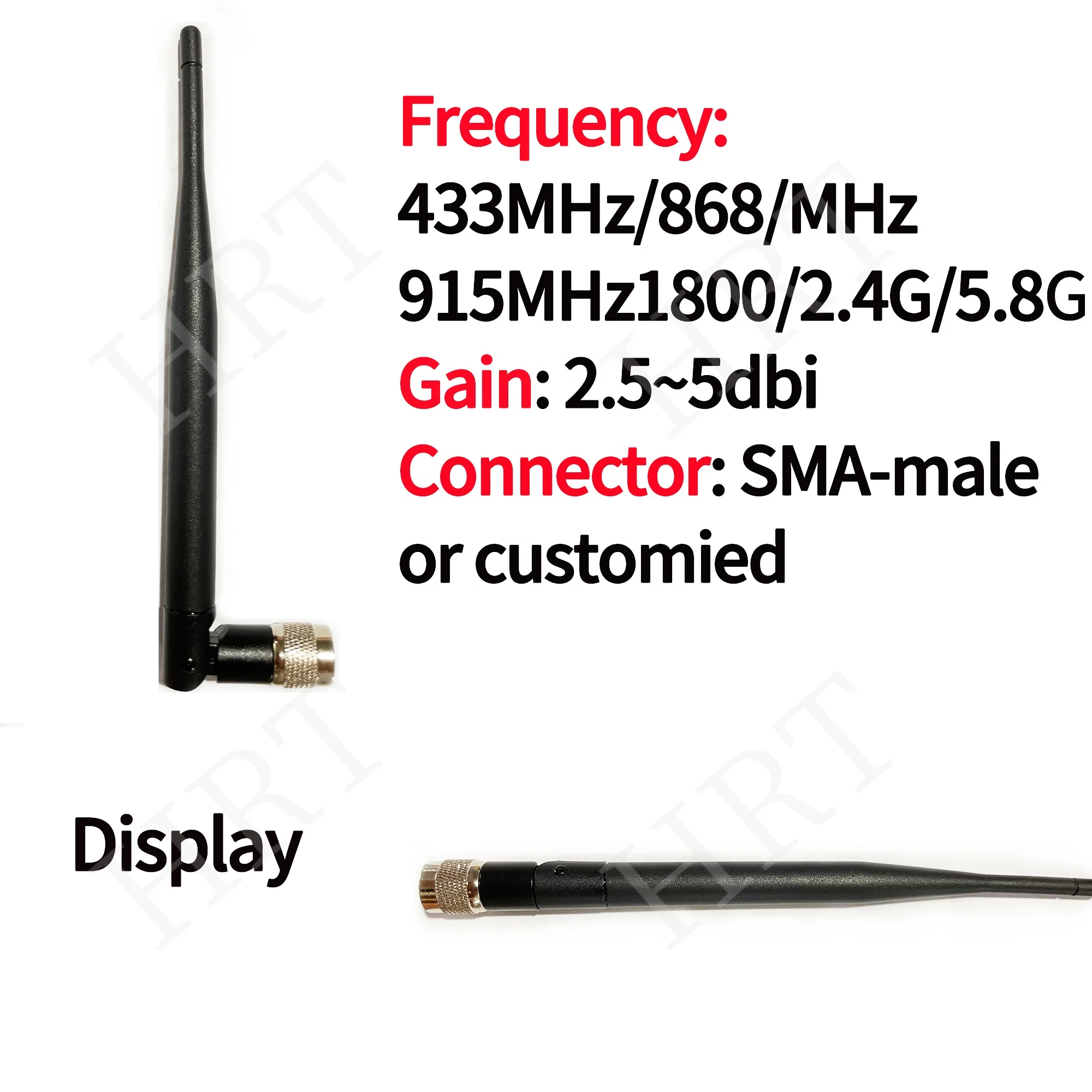 UHF/GSM 433 МГц 868 МГц 915 МГц 2.4 G 5.8G беспроводная передача настроенной частоты 2.5dbi ~ 5dbi внутренняя антенна Omni связи