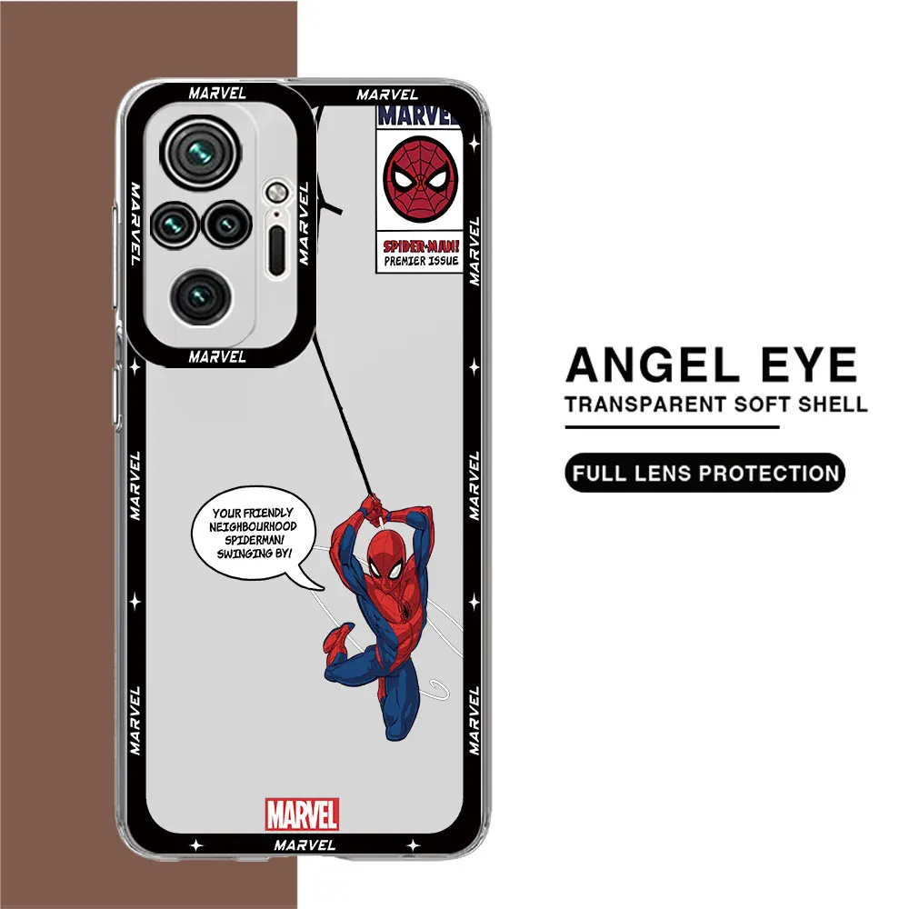 Marvel Человек-Паук Веном Прозрачный Мягкий Чехол Funda Бампер Чехол Для Телефона Xiaomi Mi 11T Pro Poco X3 NFC X4 X5 M3 Pro 11 Lite
