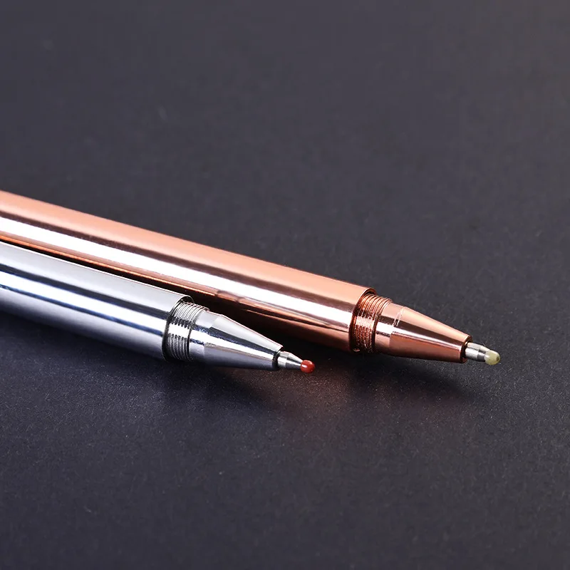 Металлическая ручка из чистой меди, латунная ручка, ретро фирменная медная ручка, Нейтральная ручка на водной основе, подарок для обучения на экзамене для студентов