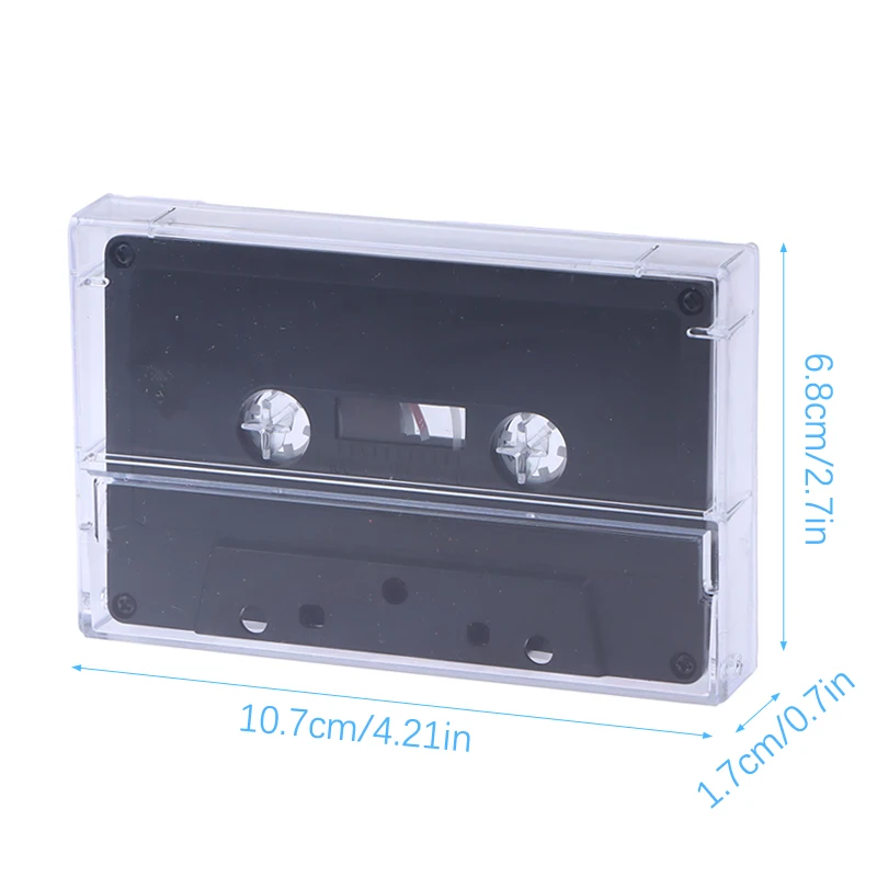 1 комплект стандартного кассетного цветного магнитофона с магнитной аудиокассетой на 45 минут, прозрачный ящик для хранения речи и музыки
