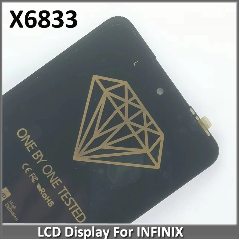 Дисплей для Infinix Note 30 X6833 X6833B с сенсорным экраном и цифровым преобразователем в сборе Запасные части