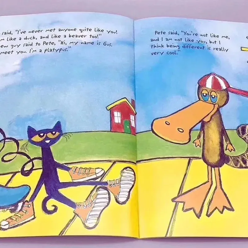 6 Книг / Набор I Can Read Pete The Cat Детский Классический Сборник рассказов Для детей Раннего возраста Английские рассказы Большой размер 28 * 21,6 см