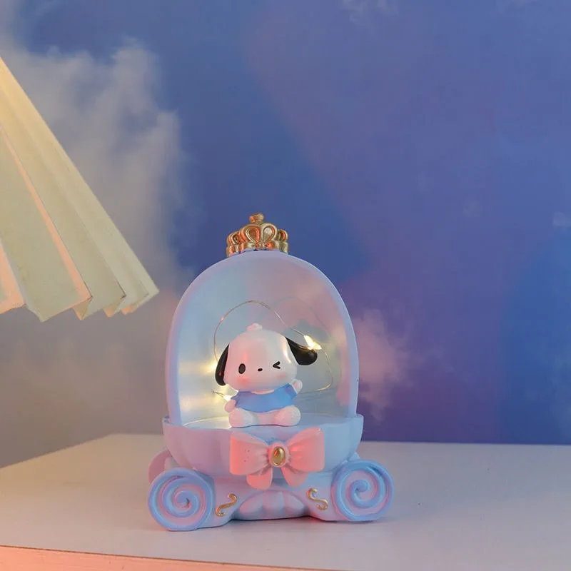 Анимационная периферия Sanrio Hello Kitty Kuromi My melody мультфильм каваи креативная модная коляска ночник украшения для спальни