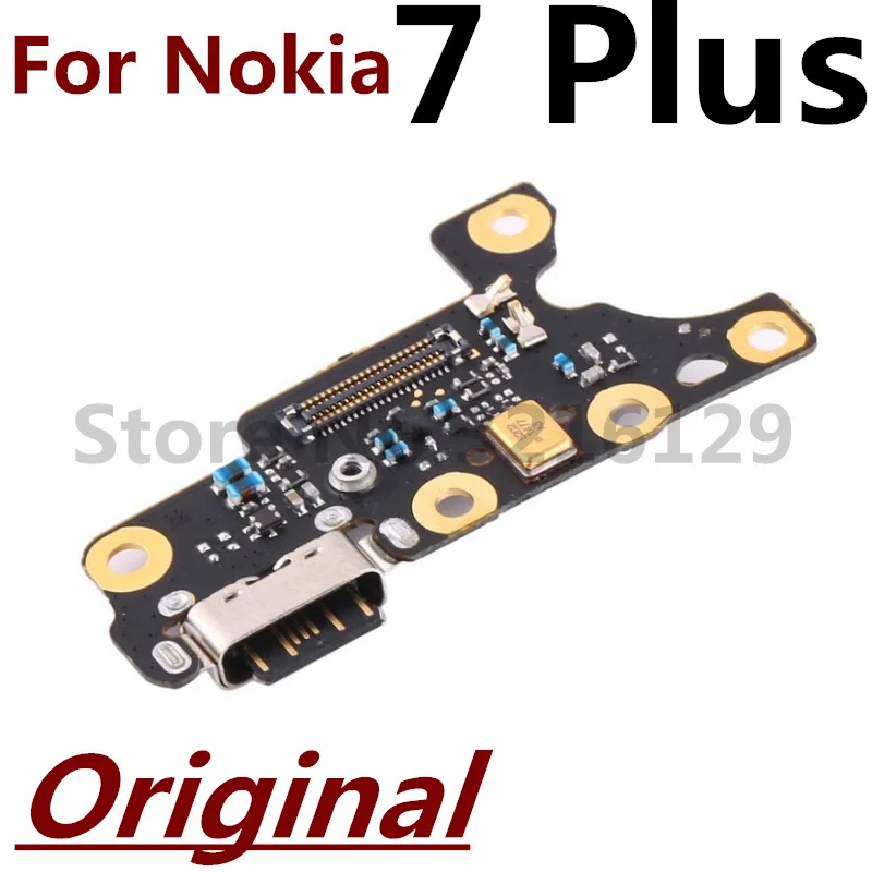 Оригинальный USB Порт Для Зарядки Разъем Док-станции Микрофонная Плата Гибкий Кабель Для Nokia 8 7 6 5 5.1 6.1 Plus 7.1 6.2 7.2 8.1 8.3 X6 X7 X71 5.4