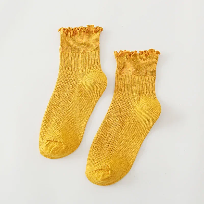 Весенние и осенние женские носки Японские хлопчатобумажные носки с короткими ушками и кружевной трубкой 10 цветов хлопчатобумажные женские носки-лодочки Оптом