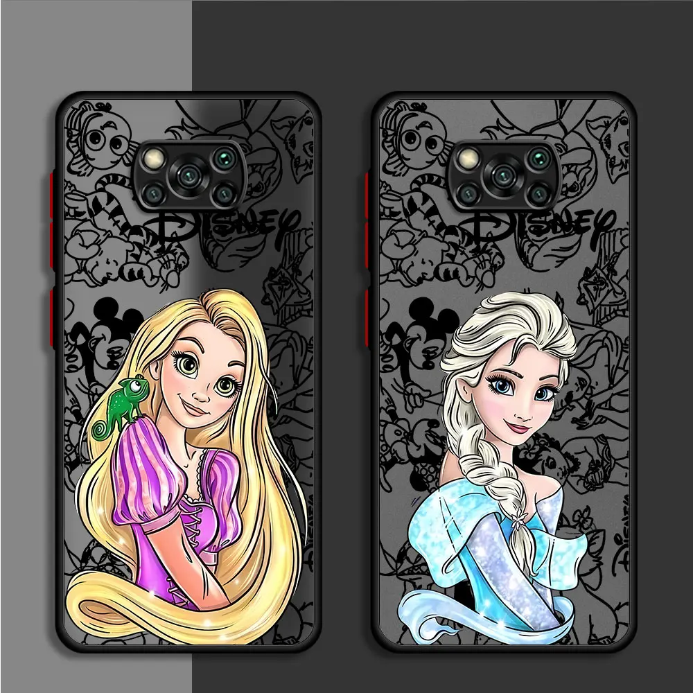 Противоударный Чехол Disney Princess Jasmine Back для Xiaomi Poco C40 X3 NFC M5s M3 X5 Pro M5 X4 GT X3 Pro F3 X4