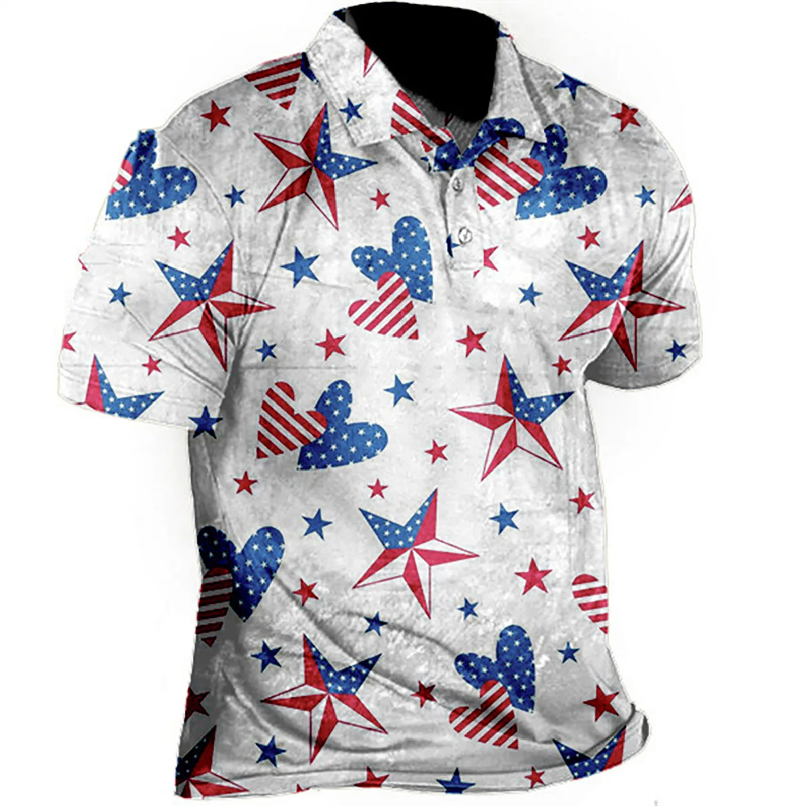 Мужская патриотическая одежда, День Независимости, американский флаг, Классическая рубашка свободного кроя, Модные рубашки, топы