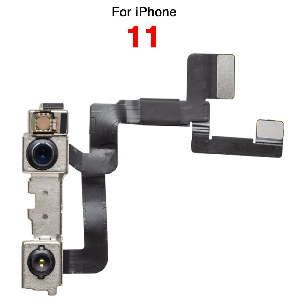 Замена гибкого кабеля фронтальной камеры для iPhone X XR Xs 11 Pro Max Лицевая камера с датчиком приближения Flex Без Face ID Запчасти для телефона