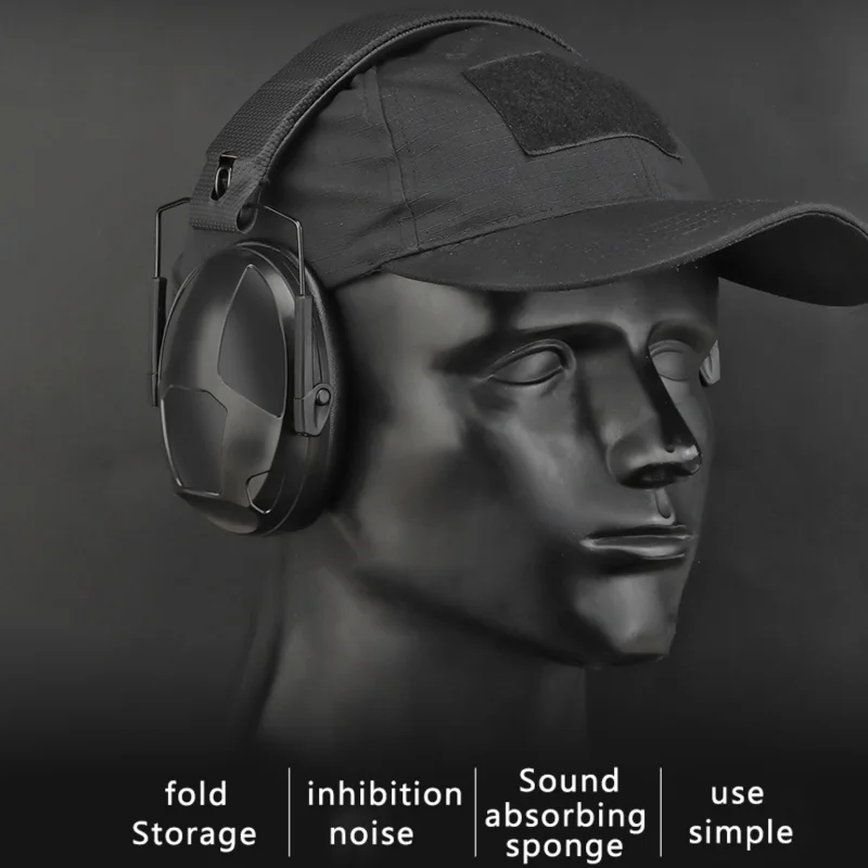 Тактическая шумоподавляющая муфта для ушей для охоты, наушники для стрельбы, шумоподавление, электронная защита слуха, наушники HD-51