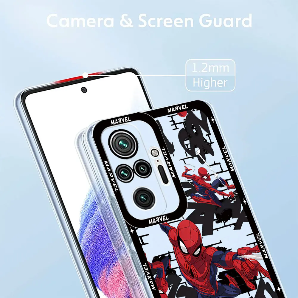 Marvel Человек-Паук Веном Прозрачный Мягкий Чехол Funda Бампер Чехол Для Телефона Xiaomi Mi 11T Pro Poco X3 NFC X4 X5 M3 Pro 11 Lite