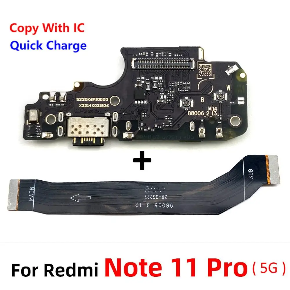 Новинка Для Xiaomi Redmi Note 7 8 8T 9 9s 10 10s 11 Pro 4G 5G USB Зарядное Устройство Док-станция для Зарядки Порты и Разъемы Разъем Основной платы Гибкий Кабель