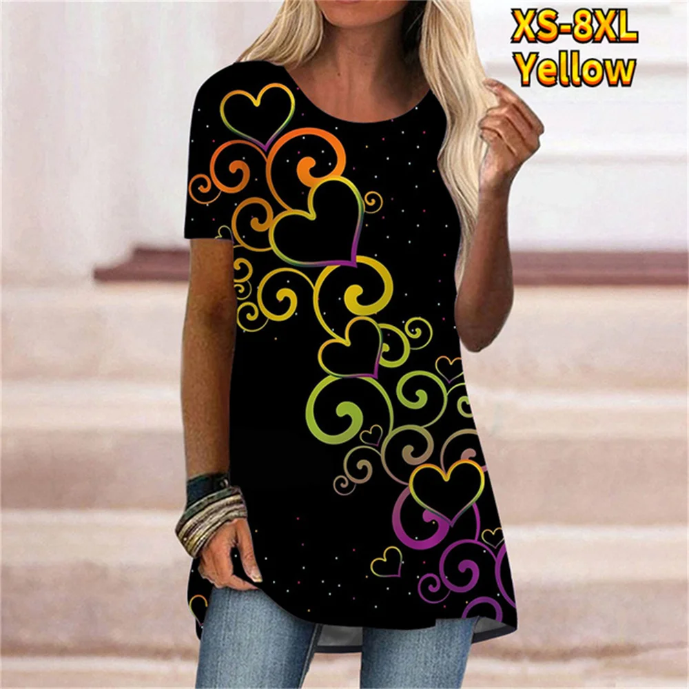 Женская винтажная футболка с принтом 2023, женская модная повседневная свободная футболка, летний топ с круглым вырезом и коротким рукавом, повседневная уличная одежда