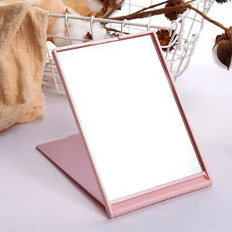 Складное зеркало Мини Портативное Зеркало для макияжа Ручное Маленькое зеркало для туалетного столика Складные Компактные Карманные Косметические инструменты