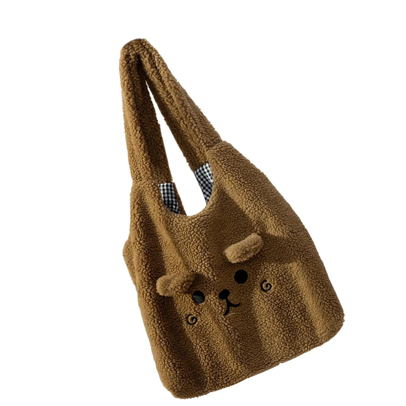 Очаровательная Женская плюшевая сумка на одно плечо из практичных теплых материалов